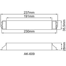 Arsel AK-609W-1 LED Lambalar İçin Acil Aydınlatma Kiti Kesintide 60 Dak. Yanan 110-220 Volt Ac LED Lamba