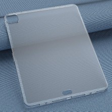 AktarMobile iPad Pro 13 M4 2024 Uyumlu Şeffaf Silikon Kılıf Esnek Tpu Kapak Arkası Buzlu Tablet Kılıfı