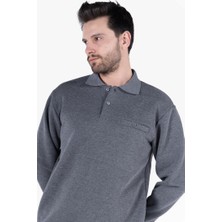 Yıldırımlar Yıldırımlar 3 İplik Polo Yaka Fleto Cepli Sweatshirt