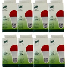 Uzlight 10W(75W) 1000K (Kırmızı Işık) E27 Duylu LED Ampul (8 Adet)