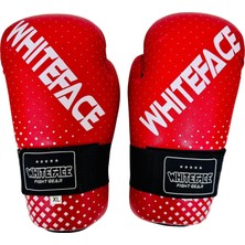 WhiteFace Kickbox Point Fight Eldiveni-Elite Cırt Bantlı PU Malzeme ile Darbe Emici Özellik