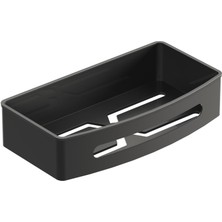 Aqua Bagno Smart Tekli Süngerlik 24X12,5 Cm., Mat Siyah