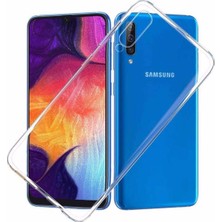 Marselit Samsung Galaxy A20 ve A30 Uyumlu Esnek Yumuşak Şeffaf Silikon Kılıf