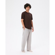 Ayma Active Kahverengi Ecovero™ Erkek Viskoz Kısa Kollu T-shirt