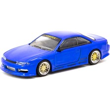 Tarmac Works 1:64 Vertex Nissan Silvia S14 Blue Metallic