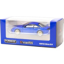 Tarmac Works 1:64 Vertex Nissan Silvia S14 Blue Metallic