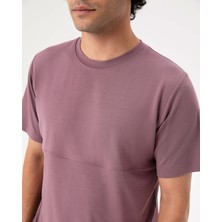 Ayma Active Lila Ecovero™ Erkek Viskoz Kısa Kollu T-shirt