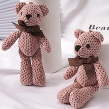 Boding Store 15 cm Ayı Peluş Oyuncak Bebek Sevimli Elbise Anahtar Kolye Kolye Bebek Hediye Doğum Günü Düğün Parti Dekorasyon (Yurt Dışından)