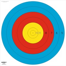 Monk Hedef Kağıdı 80 cm 6 Halka 10'lu Paket