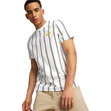 Puma Sports Club Aop Erkek Beyaz Günlük Stil T-Shirt 68186202