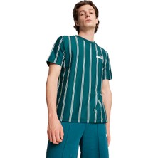 Puma Sports Club Aop Erkek Yeşil Günlük Stil T-Shirt 68186222