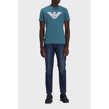 Emporio Armani Pamuklu Regular Fit Bisiklet Yaka T-Shirt Erkek T-Shirt 8N1TN5 1jpzz 07A3
