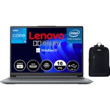 Lenovo Ideapad Slim 3 16IAH8 Intel Core I5-12450H 16GB 256GB SSD 16" Wuxga (1920X1200) IPS Panel Freedos Taşınabilir Bilgisayar 83ES002HTR + Aıra Çanta