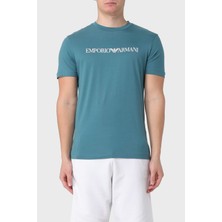 Emporio Armani Pamuklu Regular Fit Bisiklet Yaka T-Shirt Erkek T-Shirt 8N1TN5 1jpzz 07A2