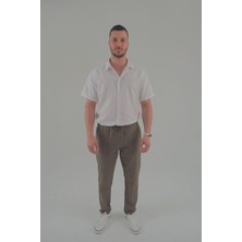 ASG Tekstil Haki Renk Slim Fit Erkek Jogger Pantolon