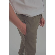 ASG Tekstil Haki Renk Slim Fit Erkek Jogger Pantolon