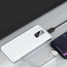 Zore Pw-05 Hızlı Şarj LED Göstergeli Micro Lightning Type-C Kablolu Taşınabilir Powerbank 10000MAH