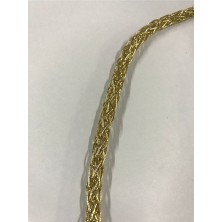 Ala Depo Simli Zincir Ip Dekoratif Gold Zincir Ip Çanta Askısı Süsleme Ipi (10 Metre) (6-7 Mm)