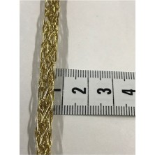 Ala Depo Simli Zincir Ip Dekoratif Gold Zincir Ip Çanta Askısı Süsleme Ipi (5 Metre) (6-7 Mm)