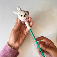 Marifetli Tığım Amigurumi Örgü Tavşan Kalem Arkası