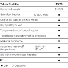 Dorma Ts 90 Kapı Yayı