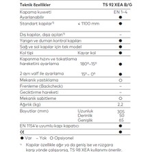 Dorma Ts 92 Xea Kapı Kapatıcı