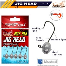 Portfish  Jig Head Mustad Iğneli 5li Pkt