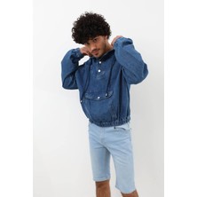 Banny Jeans Erkek Jean Sweatshirt Koyu Mavi