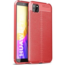 Tasopay Huawei Y5P Uyumlu Kılıf Deri Silikon Yüzey Darbe Korumalı Soft Yapı Case Cover Çiziklerden Kirden ve Darbeden Korumalı Kılıf
