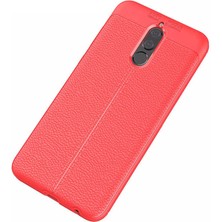 Tasopay Huawei Mate 10 Lite Uyumlu Kılıf Deri Silikon Yüzey Darbe Korumalı Soft Yapı Case Cover Çiziklerden Kirden ve Darbeden Korumalı Kılıf