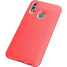 Tasopay Huawei P Smart 2019 Uyumlu Kılıf Deri Silikon Yüzey Darbe Korumalı Soft Yapı Case Cover Çiziklerden Kirden ve Darbeden Korumalı Kılıf