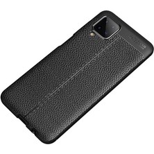 Tasopay Samsung Galaxy A12 Uyumlu Kılıf Deri Silikon Yüzey Darbe Korumalı Soft Yapı Case Cover Çiziklerden Kirden ve Darbeden Korumalı Kılıf