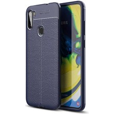 Tasopay Samsung Galaxy A11 Uyumlu Kılıf Deri Silikon Yüzey Darbe Korumalı Soft Yapı Case Cover Çiziklerden Kirden ve Darbeden Korumalı Kılıf