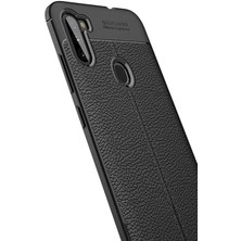 Tasopay Samsung Galaxy A11 Uyumlu Kılıf Deri Silikon Yüzey Darbe Korumalı Soft Yapı Case Cover Çiziklerden Kirden ve Darbeden Korumalı Kılıf