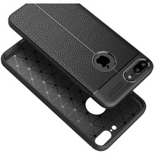 Tasopay Apple iPhone 7 Plus Uyumlu Kılıf Deri Silikon Yüzey Darbe Korumalı Soft Yapı Case Cover Çiziklerden Kirden ve Darbeden Korumalı Kılıf