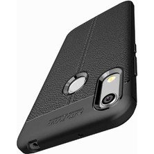 Tasopay Huawei Honor 8A Uyumlu Kılıf Deri Silikon Yüzey Darbe Korumalı Soft Yapı Case Cover Çiziklerden Kirden ve Darbeden Korumalı Kılıf
