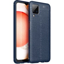 Tasopay Samsung Galaxy A12 Uyumlu Kılıf Deri Silikon Yüzey Darbe Korumalı Soft Yapı Case Cover Çiziklerden Kirden ve Darbeden Korumalı Kılıf