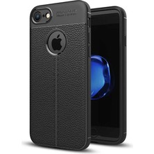 Tasopay Apple iPhone 7 Uyumlu Kılıf Deri Silikon Yüzey Darbe Korumalı Soft Yapı Case Cover Çiziklerden Kirden ve Darbeden Korumalı Kılıf