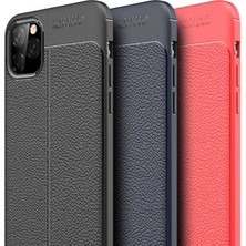 Tasopay Apple iPhone 11 Pro Max Uyumlu Kılıf Deri Silikon Yüzey Darbe Korumalı Soft Yapı Case Cover Çiziklerden Kirden ve Darbeden Korumalı Kılıf