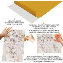 Tink Kendinden Yapışkanlı Gold Petek Mermer Desenli Pvc Panel 41 x 62 cm (12 Adet) 3 M²