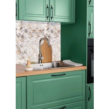 Tink Kendinden Yapışkanlı Gold Petek Mermer Desenli Pvc Panel 41 x 62 cm (12 Adet) 3 M²