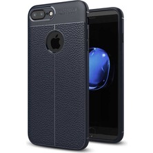 Tasopay Apple iPhone 7 Plus Uyumlu Kılıf Deri Silikon Yüzey Darbe Korumalı Soft Yapı Case Cover Çiziklerden Kirden ve Darbeden Korumalı Kılıf