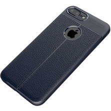 Tasopay Apple iPhone 7 Plus Uyumlu Kılıf Deri Silikon Yüzey Darbe Korumalı Soft Yapı Case Cover Çiziklerden Kirden ve Darbeden Korumalı Kılıf