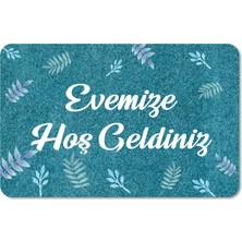 M&H Quality Dijital Baskılı  Kapı Önü Paspas Çiçek Desenli Hoş Geldiniz Yazılır Ev Içi ve Dışı Banyo Mutfak Çocuk Odası Için kullanılabilir