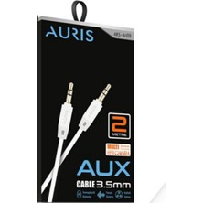 Auris 2 Metre Çift Taraf 3.5mm Jack Aux Kablo