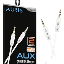 Auris 2 Metre Çift Taraf 3.5mm Jack Aux Kablo