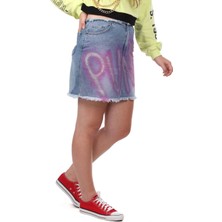 Markapia Woman Markapia Pink Punk Mini Jean Etek