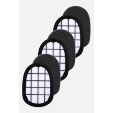 Marketto Philips Speedpro Max 8000 XC8049/01 Uyumlu 3 Adet Hazne Filtresi Siyah