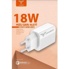 Lucatech  Uyumlu Hızlı Şarj Aleti 3.4A Qualcomm 3.0 Quick Charge