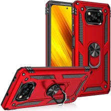 NSM Tech Xiaomi Poco X3 Kılıf Vega Kapak - Kırmızı